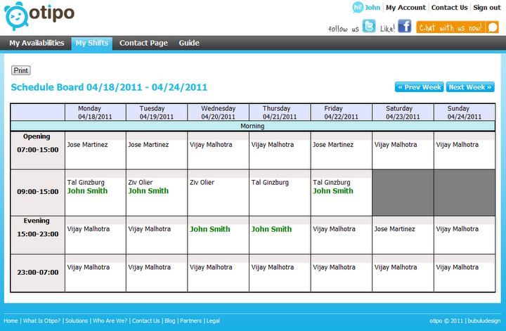 Schedule is ready